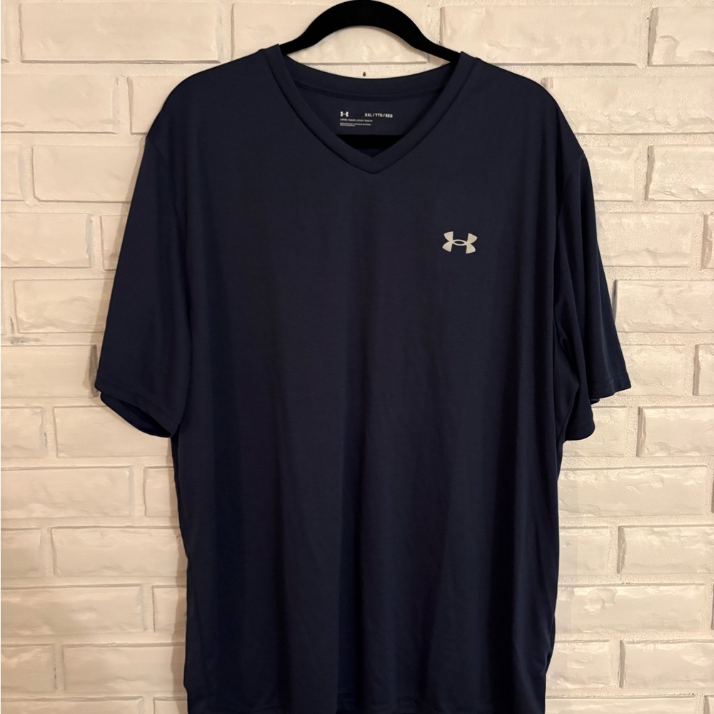 Under Armour Men's Dark Blue V-Neck Tee